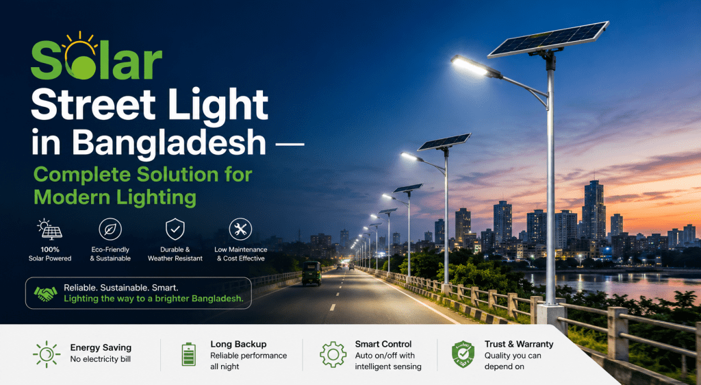 Solar Street Light in Bangladesh — Complete Solution for Modern Lighting