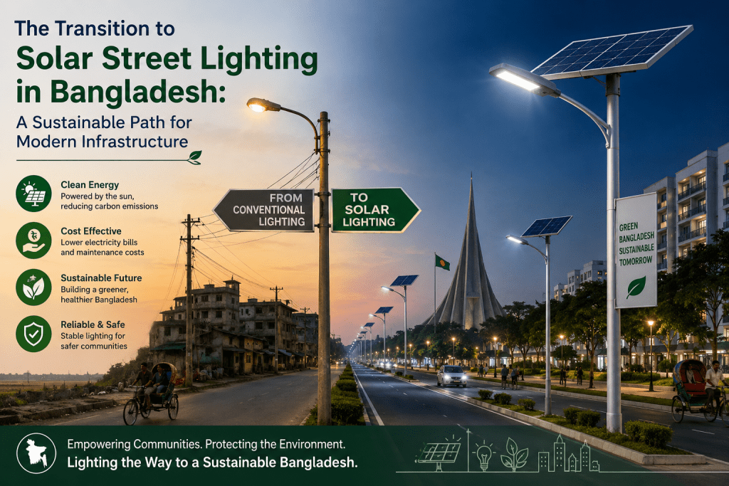 Solar street lighting in Bangladesh